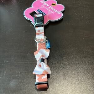 Simply Southern Simply Puppies Cow Print Dog Collar with Bow